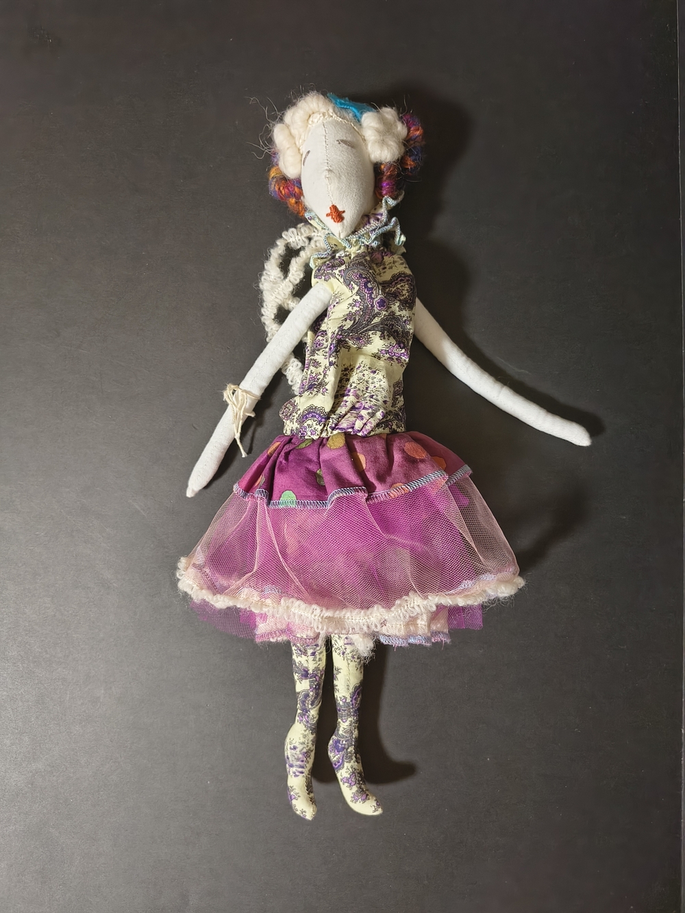 Brownstone Sabine 17" Handmade Fabric Doll Purple Tulle Skirt Limited 2013